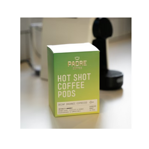 Hot Shot Coffee Pods  Decaf Organic 30pods
