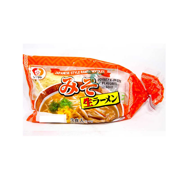 SHIMADAYA Frozen Miso Ramen Noodles With Soup Stock 3 Pkts X 159g