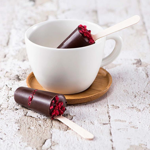Hot Chocolate Stirrer + Raspberry x 12pk
