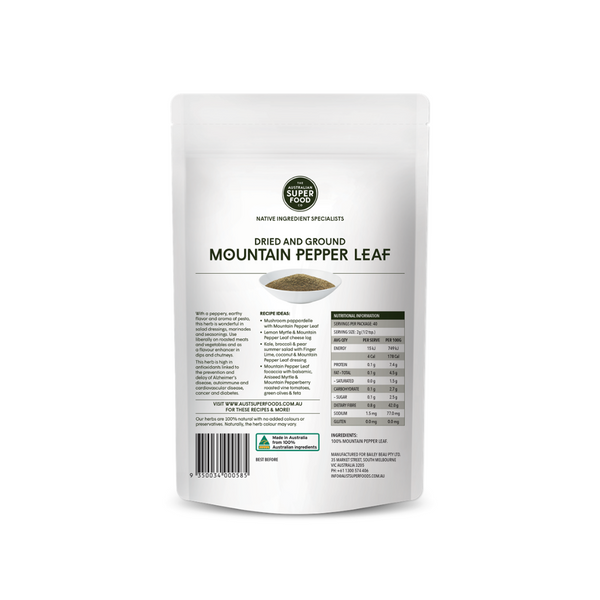 THE AUSTRALIAN SUPER FOOD CO. Mountain Pepper Leaf 80g