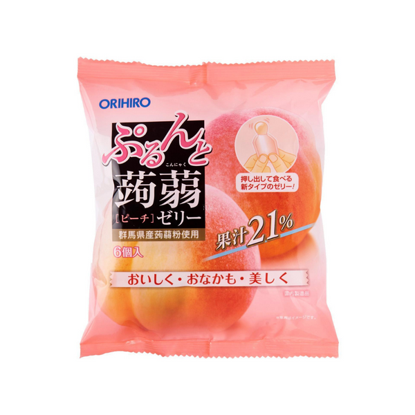 ORIHIRO Yam Jelly Peach 20g x 6pk