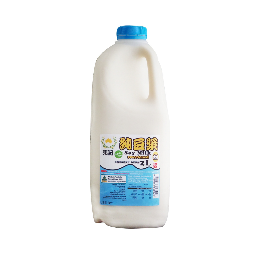 Chang Chi Sweetened Soy Milk 張記 有糖 純豆漿 1L/2L