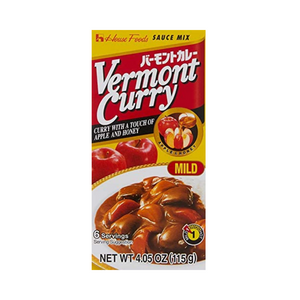 HOUSE Vermont Japanese Curry Roux Sauce Mild 115g
