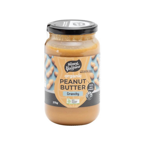 天然有機 粗粒花生醬 Organic Crunchy Peanut Butter 375g
