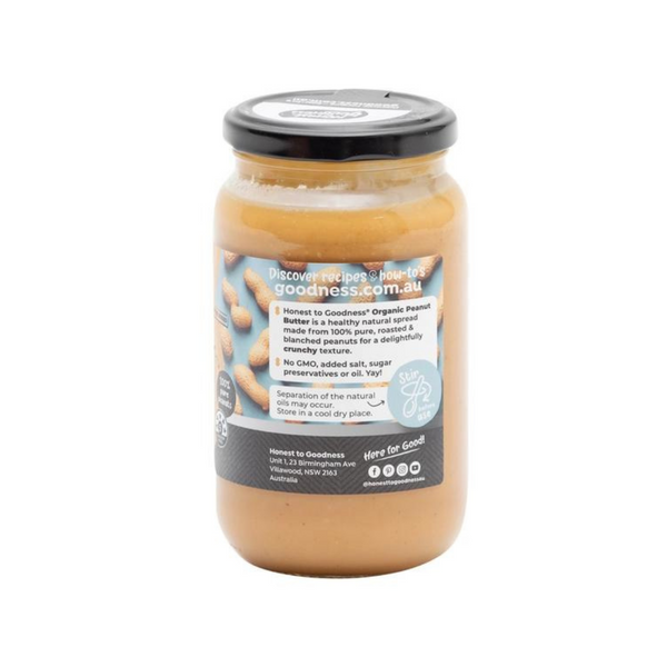 天然有機 粗粒花生醬 Organic Crunchy Peanut Butter 375g