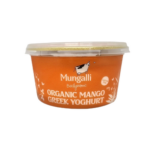 MUNGALLI Biodynamic Organic Lactose Free GREEK Mango YOGHURT 375g