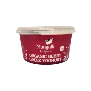 MUNGALLI Biodynamic Organic Lactose Free GREEK Berry YOGHURT 375g